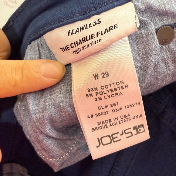JOE's Women's Jeans The Charlie Flare Blue Size 29 High Rise - Picture 8 of 8